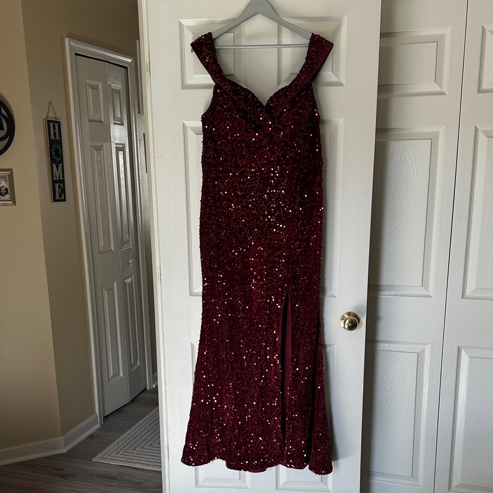 Sequin Off-Shoulder Dress